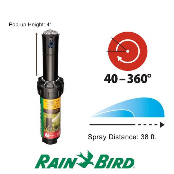 42SA+ 4 in. Pop-Up Gear-Drive Rotor PRS Sprinkler, 40-360 Degree Pattern, Adjustable 26-38 ft.