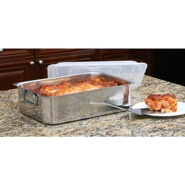 ExcelSteel 4-Piece All-in-one Stainless Steel Roaster and Lasagna