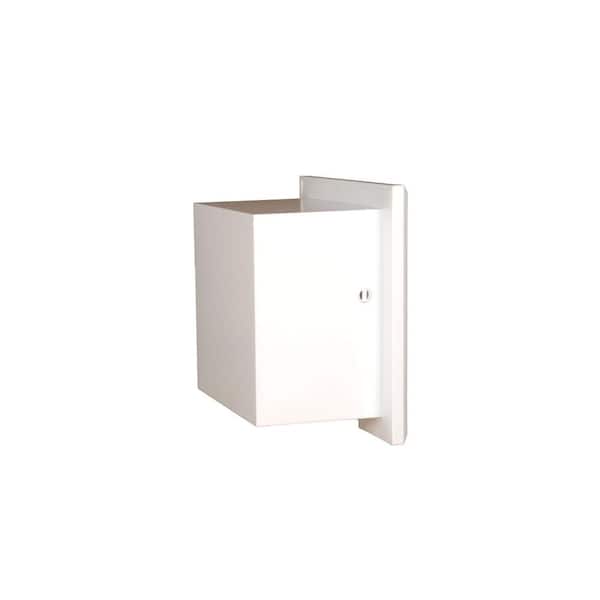 Ridge White Recessed Plastic Toilet Paper Holder