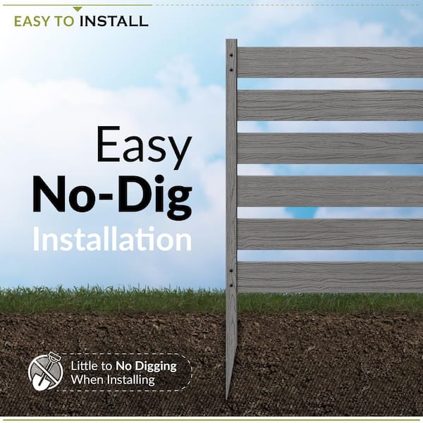 Zippity Outdoor Products Maui 2 ft. x 2 ft. No-Dig Charcoal