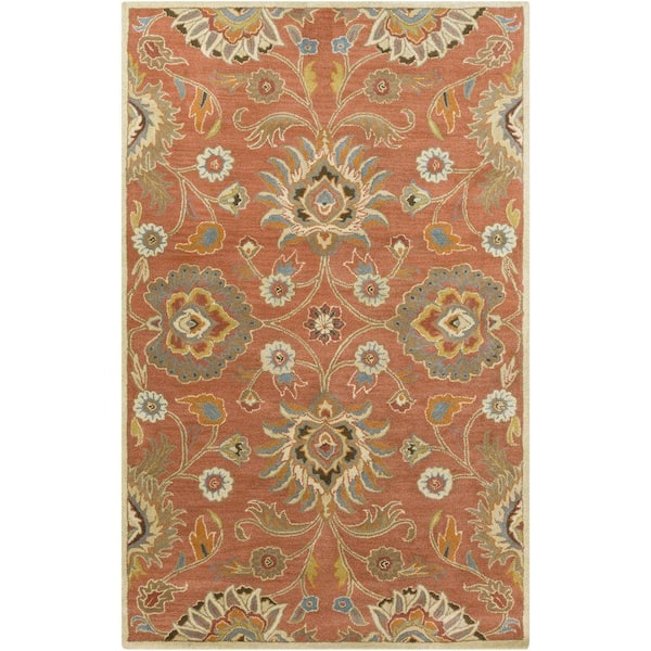 Livabliss Cambrai Orange Doormat 2 ft. x 3 ft. Indoor Area Rug