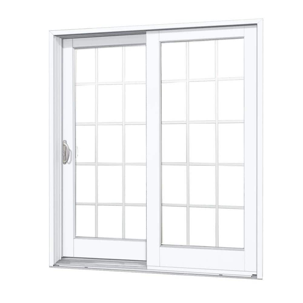 60 in. x 80 in. Smooth White Left-Hand Composite PG50 Sliding Patio Door with 15-Lite SDL price history on PriceWatchPro