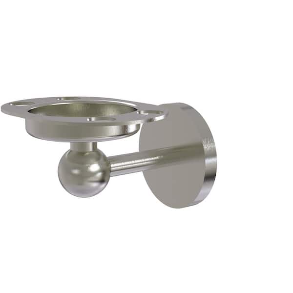 Allied Brass Skyline Collection Tumbler and Toothbrush Holder with Twist Accents in Satin Nickel