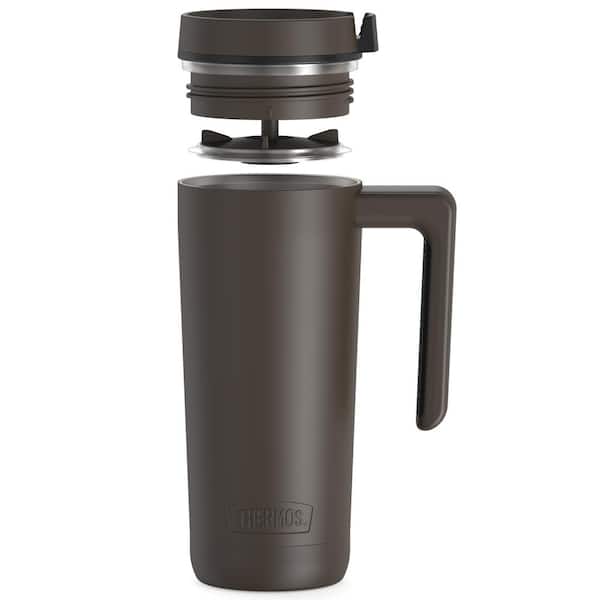 Thermos Glass Vacuum Flask Hot Cold Drinks Insulated Travel Flask Mug  Coffee Cup