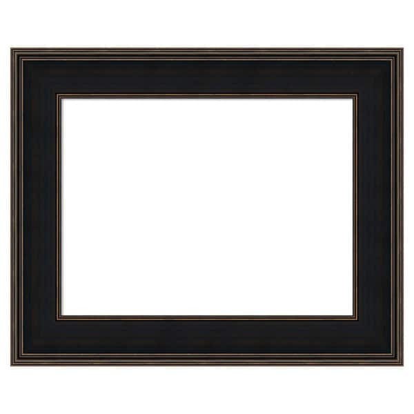 Amanti Art Mezzanine Espresso 32 in. x 26 in. Wood Framed Dry Erase Magnetic Memo Board