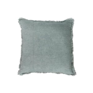 Mint Color Stonewashed Polyester 20 in. x 20 in. Throw Pillow
