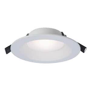 RL Series 6 in. Adjustable CCT Canless IC Rated Dimmable Indoor, Outdoor Integrated LED Recessed Light Kit