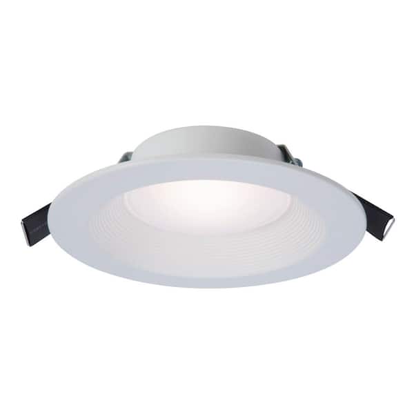HALO RL Series 6 in. Adjustable CCT Canless IC Rated Dimmable Indoor, Outdoor Integrated LED Recessed Light Kit