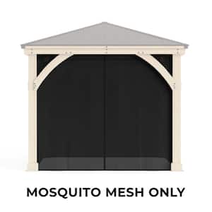 Mosquito Mesh Kit to fit Meridian 10 ft. x 10 ft. Gazebo with UV resistant Phifer Material and Easy Glide Tracks