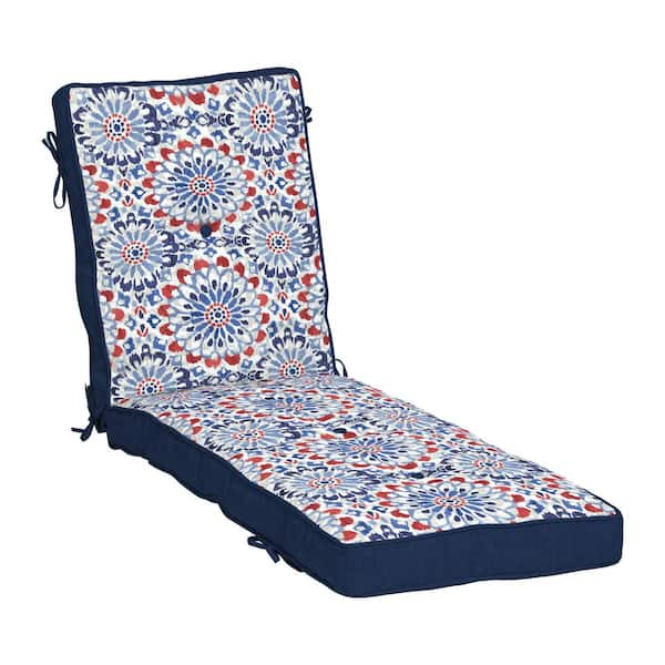 Arden Selections Plush BlowFill 20 x 21 in. Outdoor Dining Chair Cushion - Clark Blue