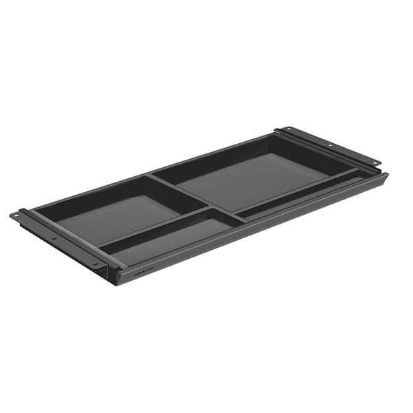 Black Under Desk Drawer with 4 Compartments