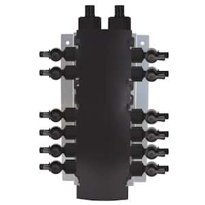 12-Port PEX-B Manifold with 1/2 in. Poly Alloy Plastic Valves