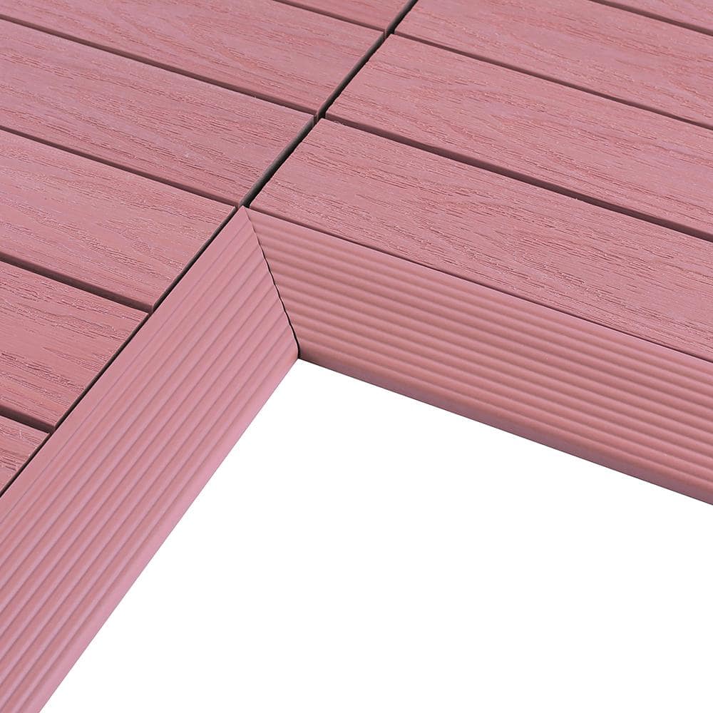 1/6 ft. x 1 ft. Quick Deck Composite Deck Tile Inside Corner Fascia in Seoul Pink (2-Piece/Box) price history on PriceWatchPro