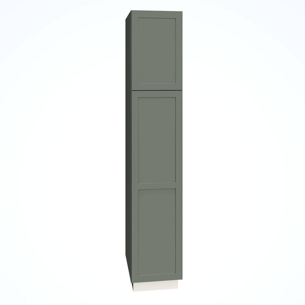 QuickShip Cottage 18 in. W x 24 in. D x 93 in. H Assembled Plywood Shaker Pantry Kitchen Cabinet in Conifer price history on PriceWatchPro