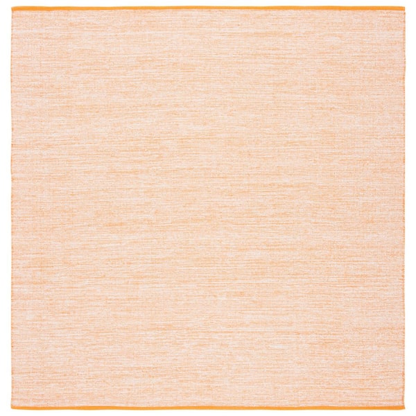 SAFAVIEH Montauk Orange 6 ft. x 6 ft. Solid Color Square Area Rug