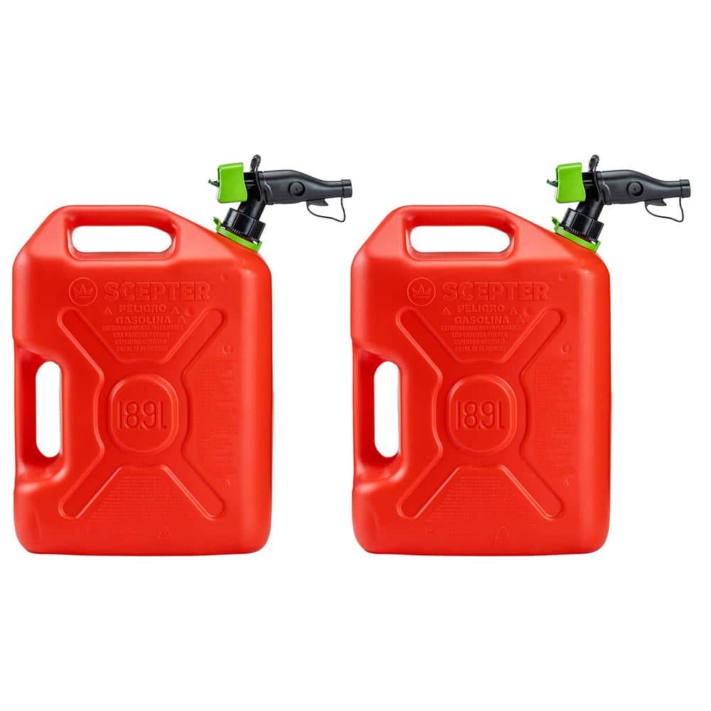 Smart Control Dual Handle Diesel 5-gal. Gas Container Jug in Red (2-Pack) price history on PriceWatchPro