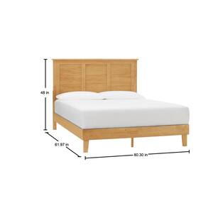 Dorstead Patina Finish Queen Bed with Shutter Back (62 in. W x 48 in H)
