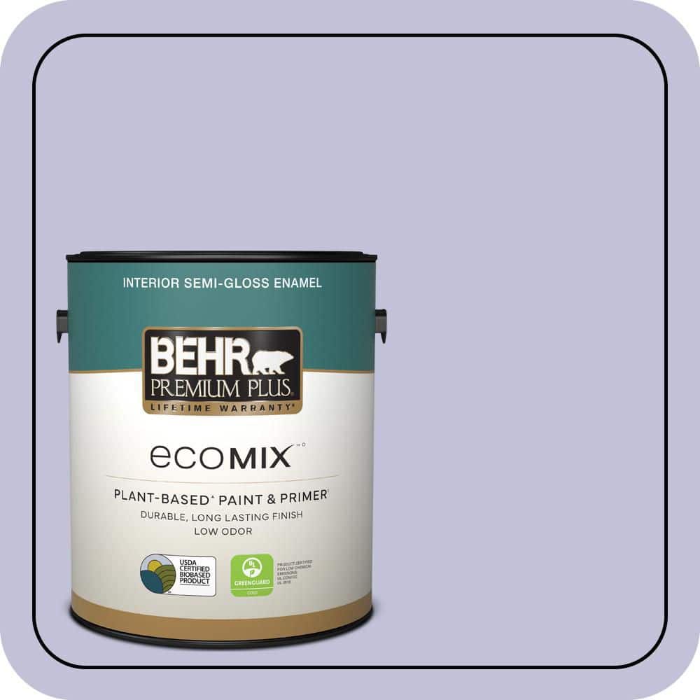 1 gal. #M550-3 Foxglove Semi-Gloss Enamel EcoMix Plant-Based Interior Paint & Primer price history on PriceWatchPro