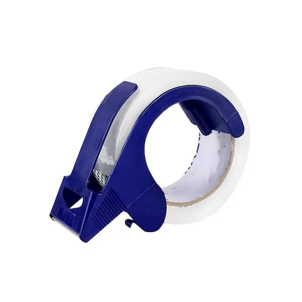 N/A 24 Rolls Clear Packing Tape with Dispensers, 2 x 65 yds. Strong Adhesive and High Transparency