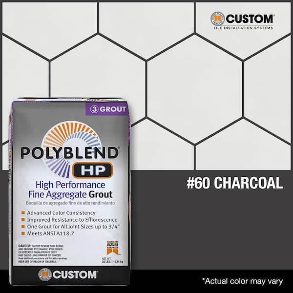 Polyblend HP #60 Charcoal 25lb High Performance Fine Aggregate Grout
