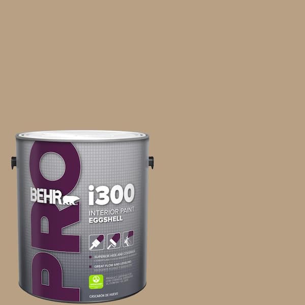 BEHR PRO 1 gal. #HDC-AC-12 Craft Brown Eggshell Interior Paint