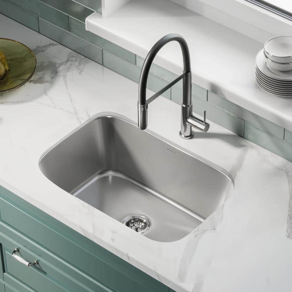 Toulouse 27 x 18 Stainless Steel Single Basin Undermount Kitchen Sink