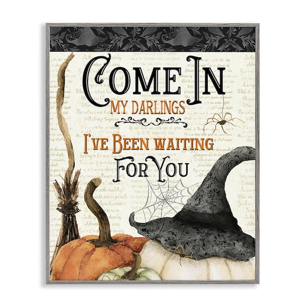 Stupell Industries Spooky Witch Phrase by Deane Beesley 1-Piece Framed Graphic Print Typography Poster Art Print 30 in. x 24 in.
