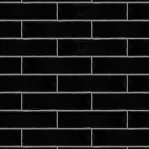Castillo Black 3 in. x 12 in. Ceramic Wall Tile (5.72 sq. ft./Case)