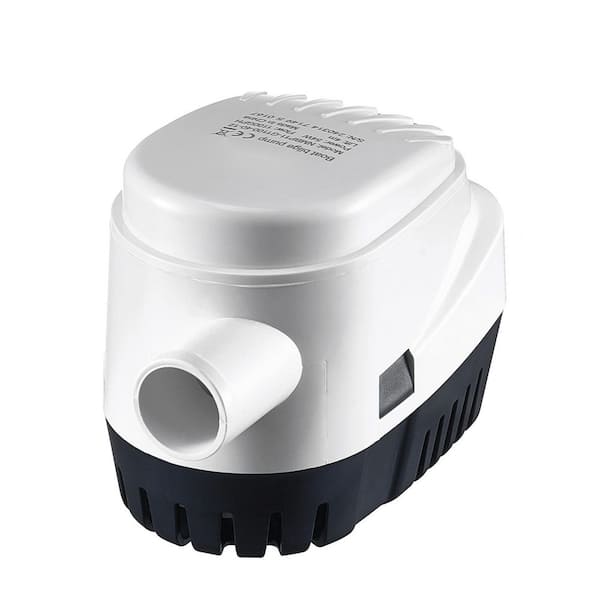 Bilge Pump 1/7 HP 12-Volt Automatic Submersible Utility Pump with Float Switch 1.1 in. Outlet Diameter for Boats