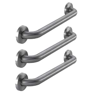 18 in. Grab Bar Combo in Brushed Stainless Steel (3-Pack)