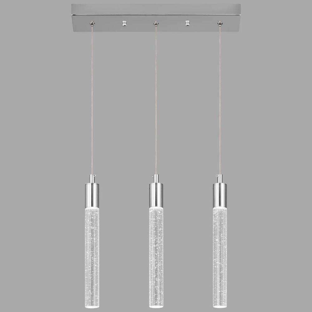 Home Lighting 18W Chrome 3-Light Modern Dimmable Integrated LED Mini Crystal Pendant Light For Ktichen, 1Pack price history on PriceWatchPro