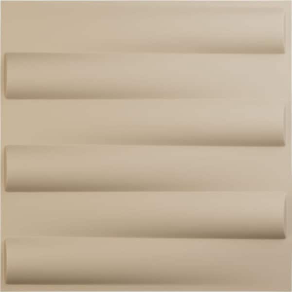 Ekena Millwork 19 5/8 in. x 19 5/8 in. Naomi EnduraWall Decorative 3D Wall Panel, Smokey Beige (Covers 2.67 Sq. Ft.)