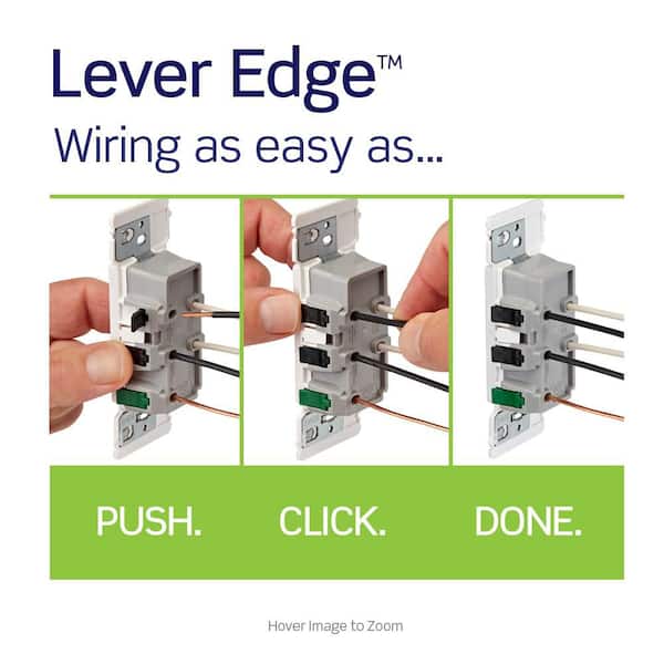 Leviton - Decora 15 Amp 125 V Tamper Resistant Duplex Outlet/Receptacle, White (1-Pack) E5325-SW