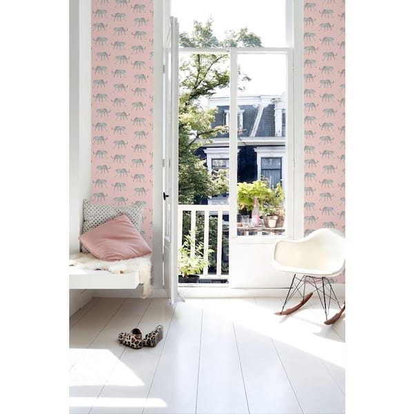 Prowl Pink Jaguars Wallpaper Sample