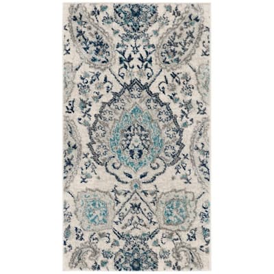 Madison Cream/Light Gray 2 ft. 3 in. x 4 ft. Area Rug