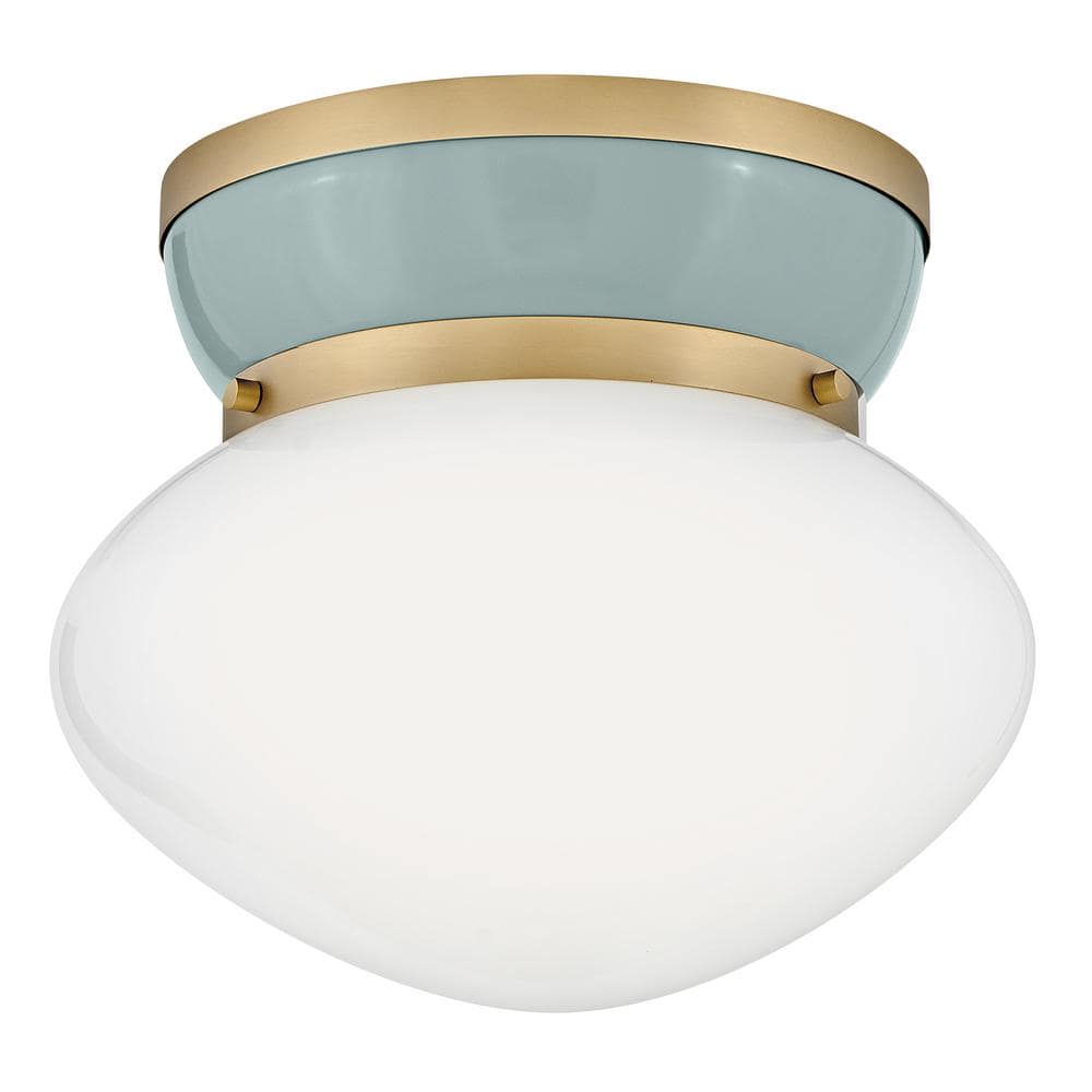 LARK Lucy 12.0 in. 1-Light Lacquered Brass Flush Mount LARK Lucy 12.0 in. 1-Light Lacquered Brass Flush Mount