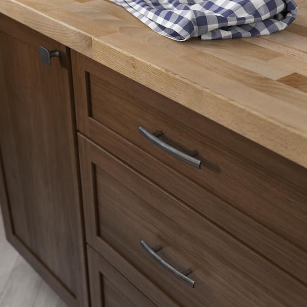 Arched 3 in. (76 mm) Modern Heirloom Silver Cabinet Drawer Bar Pull