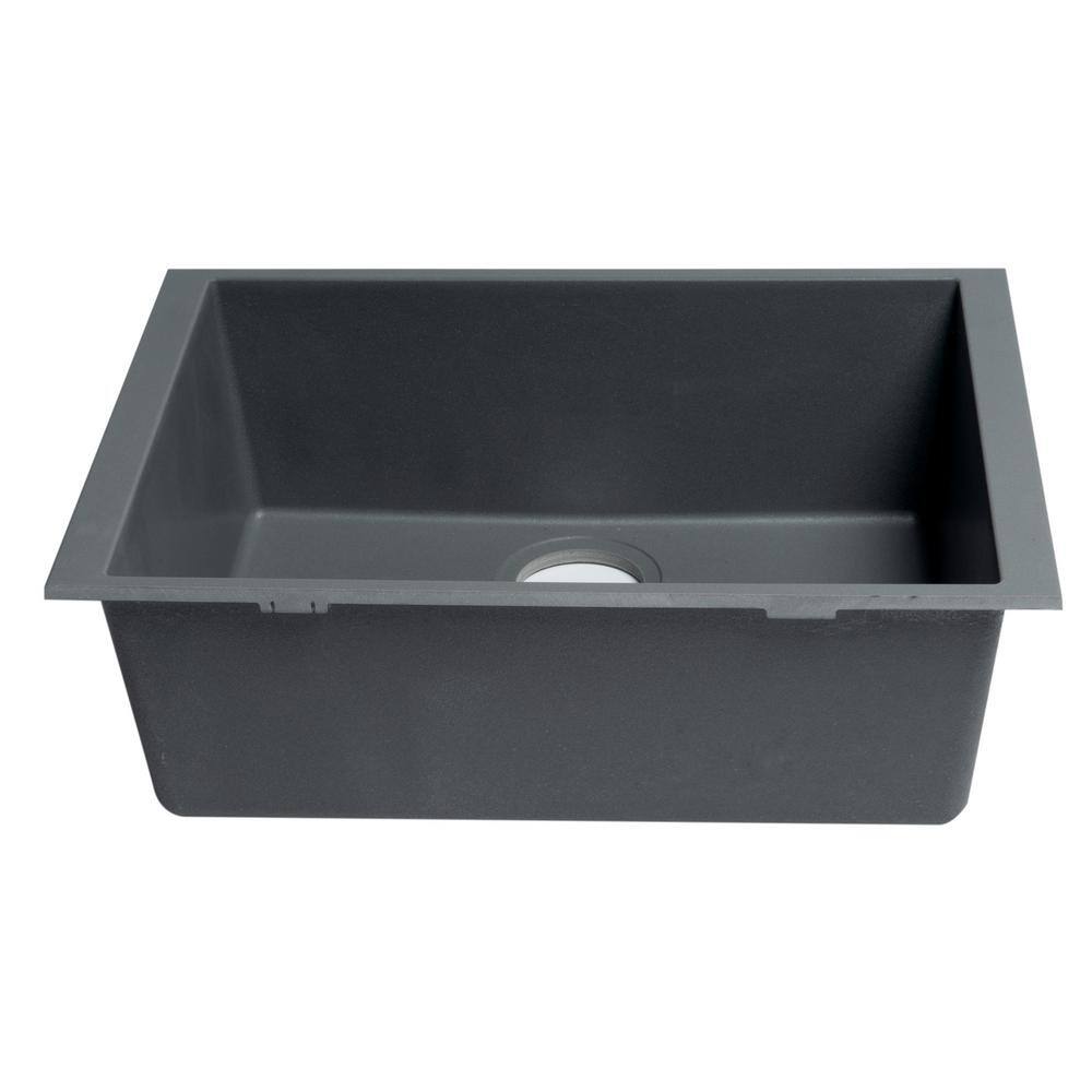 Titanium 24'' Undermount Single Bowl Granite Composite Sink