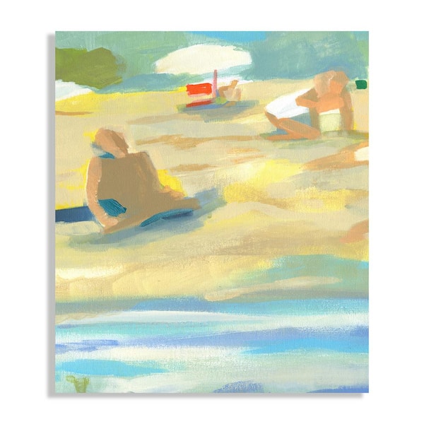 Melissa Van Hise Friends on the Beach I by Kate Mancini Unframed Canvas Art Print 30 in. x 26 in.