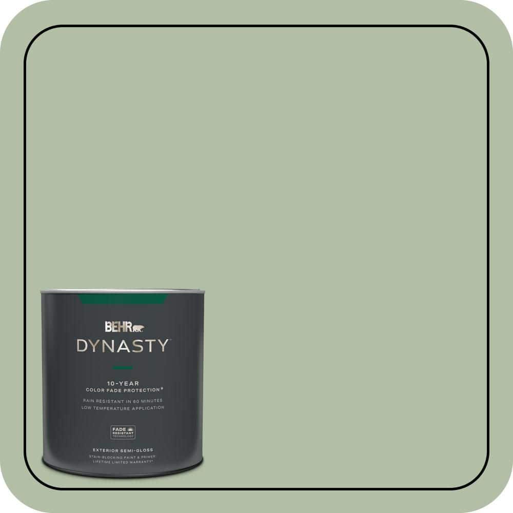 1 qt. #S390-3 Creamy Spinach Semi-Gloss Enamel Exterior Stain-Blocking Paint & Primer price history on PriceWatchPro