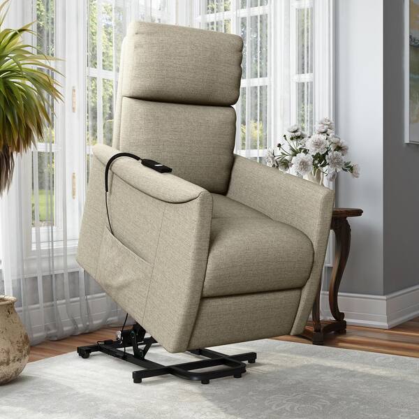 thomas fabric prolounger lift chair tan