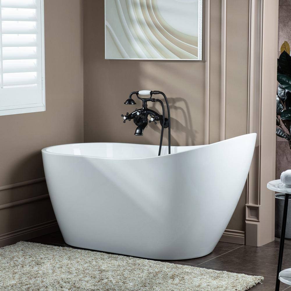 Oil Rubbed Bronze Wall Mount Tub Faucet with Handshower