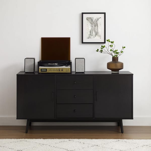 1/f SPACE IRONBOARD (Black coating) L 新品 CROSLEY FURNITURE Lucas Black MDF 58 in. Sideboard CF1119-BK - The