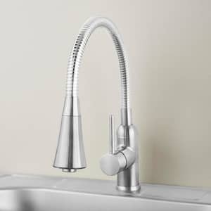 Bodell Single-Handle Pulldown Laundry Faucet in Stainless Steel