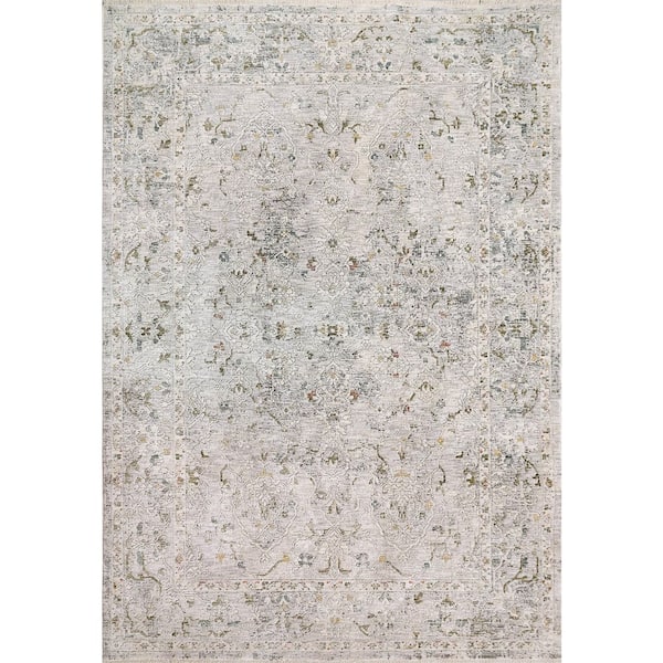 Skyler 9 ft. X 13 ft. Grey/Multi Abstract Indoor Area Rug