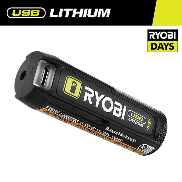 USB Lithium 3.0 Ah Lithium-Ion Rechargeable Battery