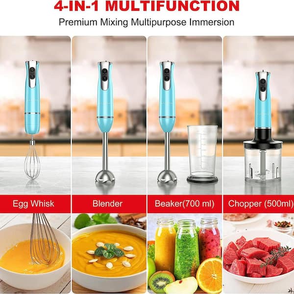 Galanz 2-Speed Multi-function Retro Hand Immersion Blender in Bebop Bl