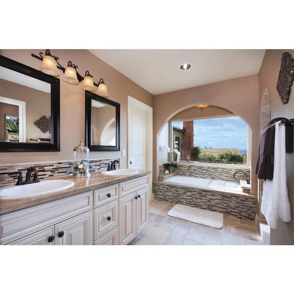 Ivory Pencil Molding 0.75 in. x 12 in. Honed Engineered Stone Marble Wall Tile (20 lin. ft./Case)