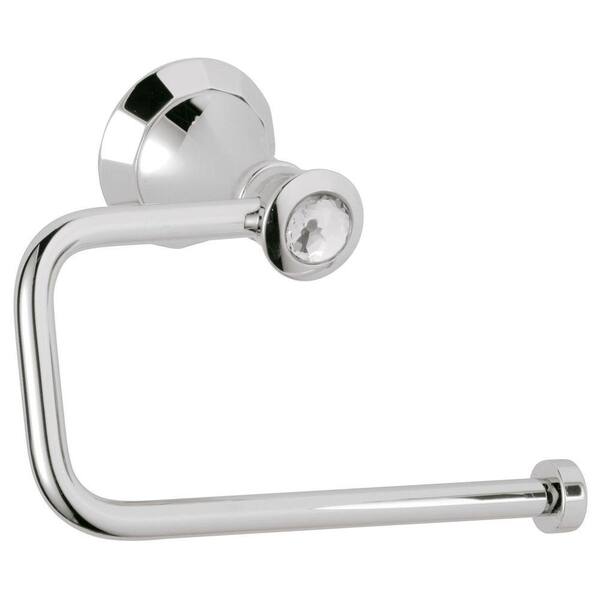 GROHE Kensington Single Post Toilet Paper Holder in StarLight Chrome with Swarovski Crystal