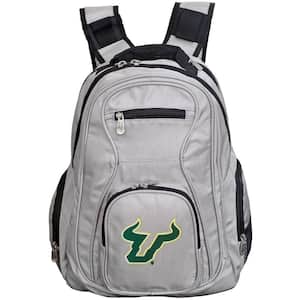 NCAA South Florida Bulls 19 in. Gray Laptop Backpack